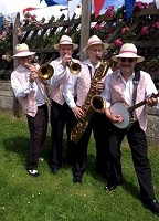 The MG Jazz Band in Scunthorpe, Lincolnshire
