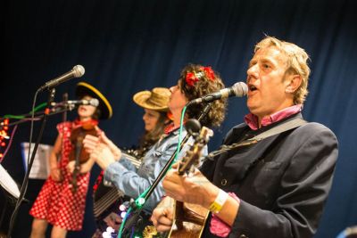 The LCS American Cowboy Ceilidh Band in Northern England, England