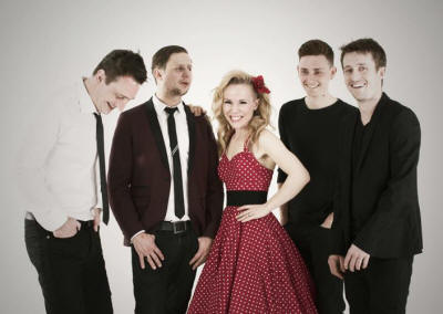 The RR Soul Covers Band Red dress of lead singer in covers band who play in Surrey, Sussex, Kent and