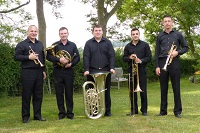 The TS Brass Quintet in Newport Pagnell, Buckinghamshire