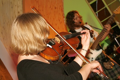 The SP Scottish Ceilidh Band in East Kilbride, Central Scotland