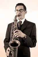 Saxophonist  - Carlo in Worthing, 