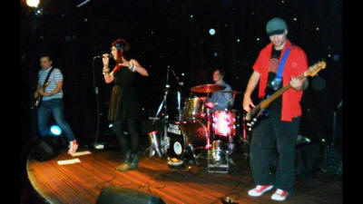 The BT Function/ Party Band Singer in black with Function band who play in the Midlands, Staffordshi